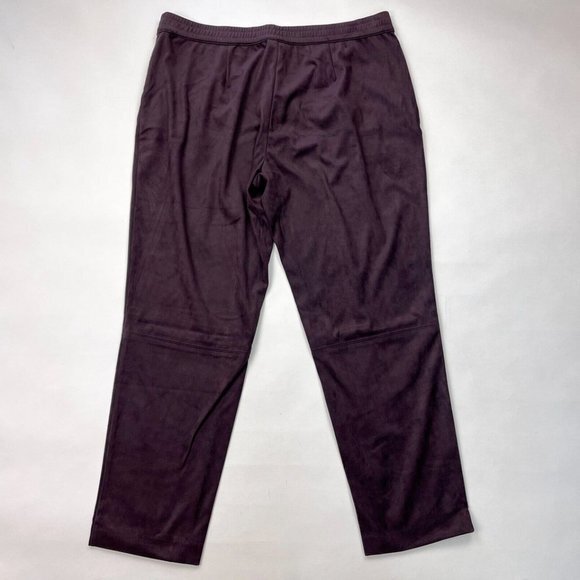 J Jill Wearever Collection‎ Velveteen Pants Women MP NWT Elastic waist Pockets - Picture 2 of 10